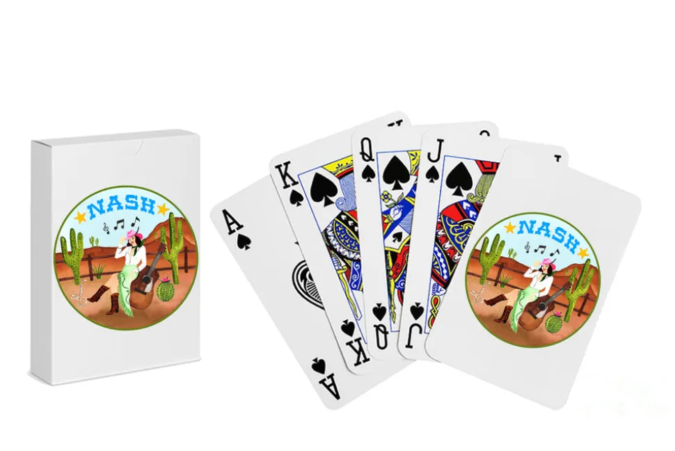 Personalized Crest Playing Cards