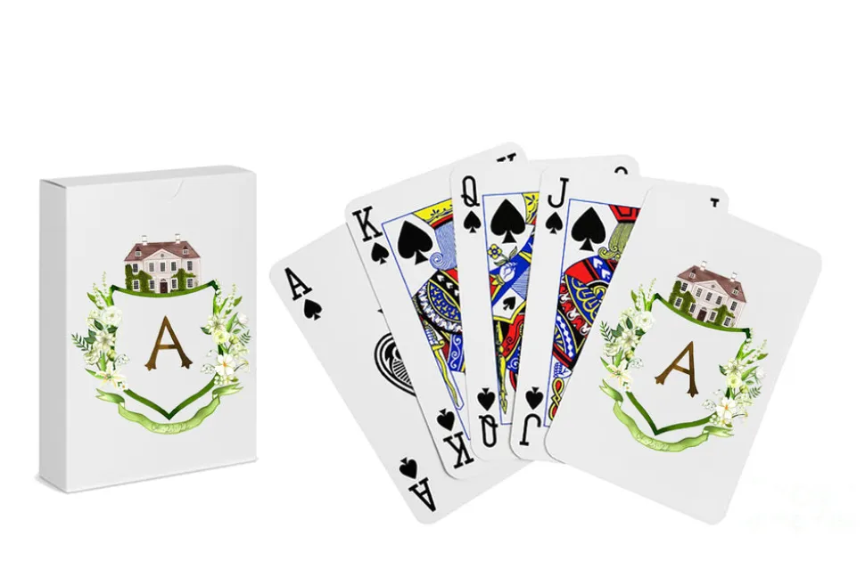 Personalized Crest Playing Cards