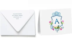 Personalized Crest Stationery Set