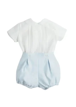 Peter Pan Collar Two Piece Set in Pale Blue