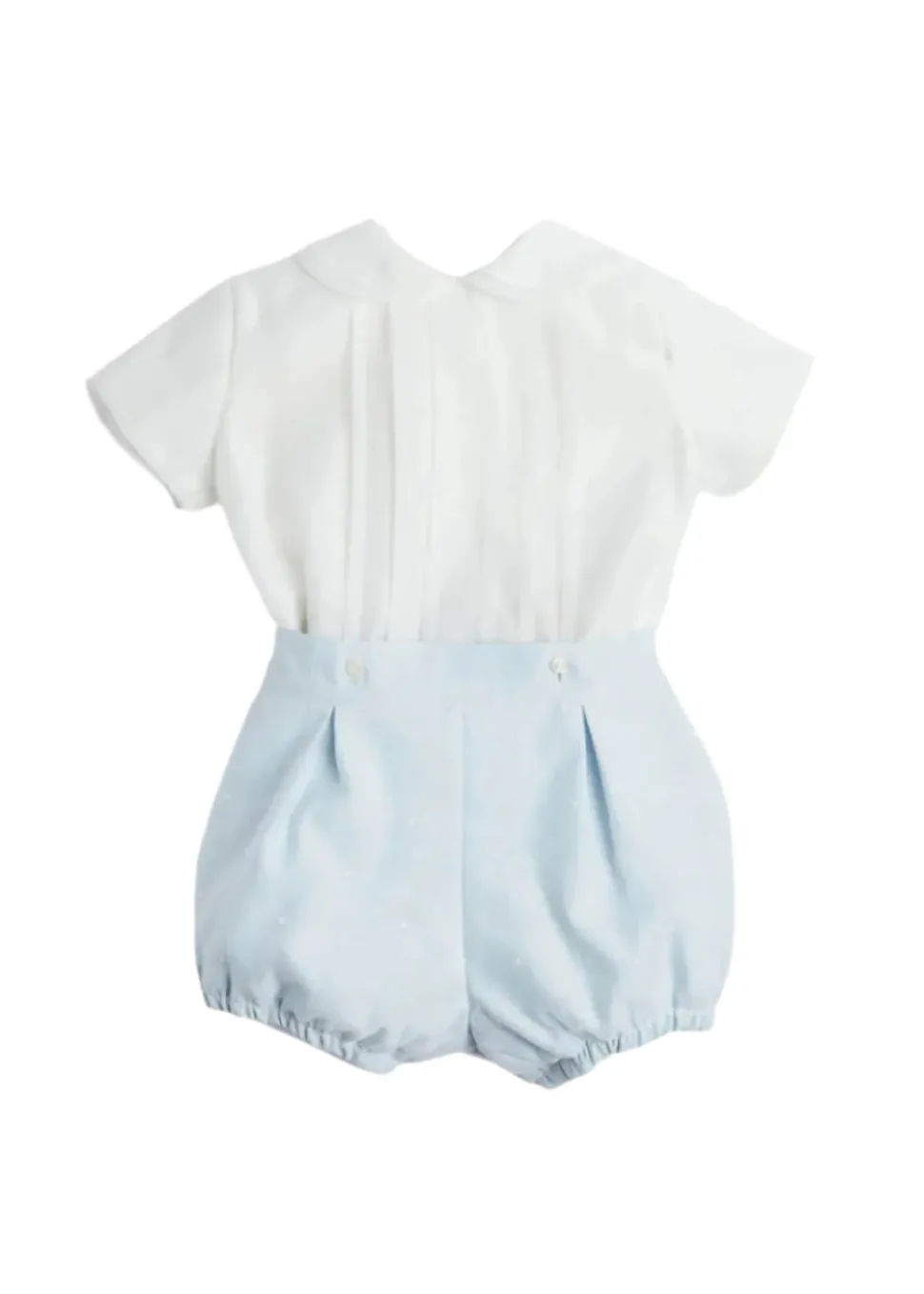 Peter Pan Collar Two Piece Set in Pale Blue