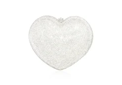 Petit Coeur L'amour Clutch in Silver