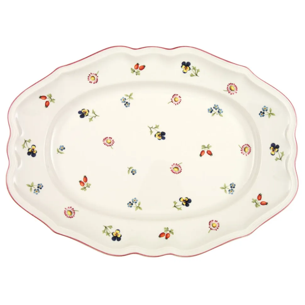 Petite Fleur Oval Platter in Multi