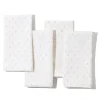 Petite Flower Garden Napkins in White, Set of 4