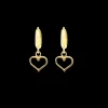 Petits Coeurs Gold Hoop Earrings