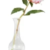 Pewter Footed Glass Vase