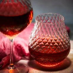 Phoebe Clear Stemless Wine Glasses, Set of 2
