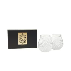 Phoebe Clear Stemless Wine Glasses, Set of 2