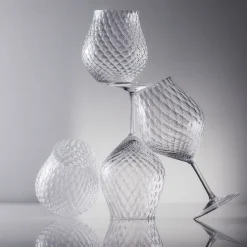 Phoebe Clear Stemless Wine Glasses, Set of 2