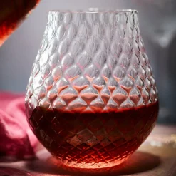 Phoebe Clear Stemless Wine Glasses, Set of 2