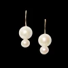 Phoebe Drop Earrings White Pearl