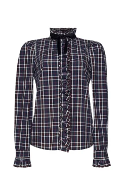 Pia Shirt in Elodie Tartan