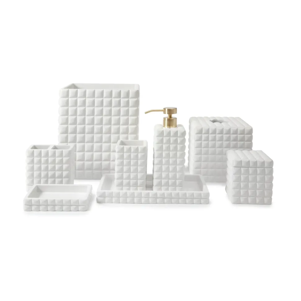 Piazza Tissue Holder in White