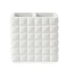 Piazza Toothbrush Holder in White
