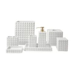 Piazza Toothbrush Holder in White