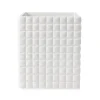 Piazza Waste Basket in White