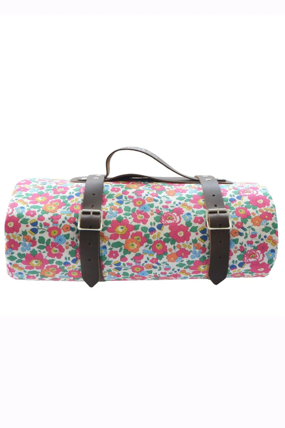 Picnic Blanket Made With Liberty Fabric in Betsy Pink
