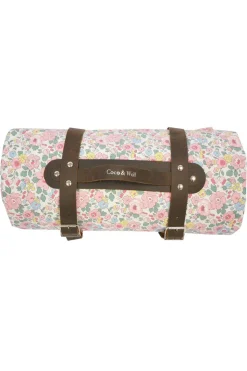 Picnic Blanket Made With Liberty Fabric in Betsy Candy Floss & Mitsi Valeria Pink