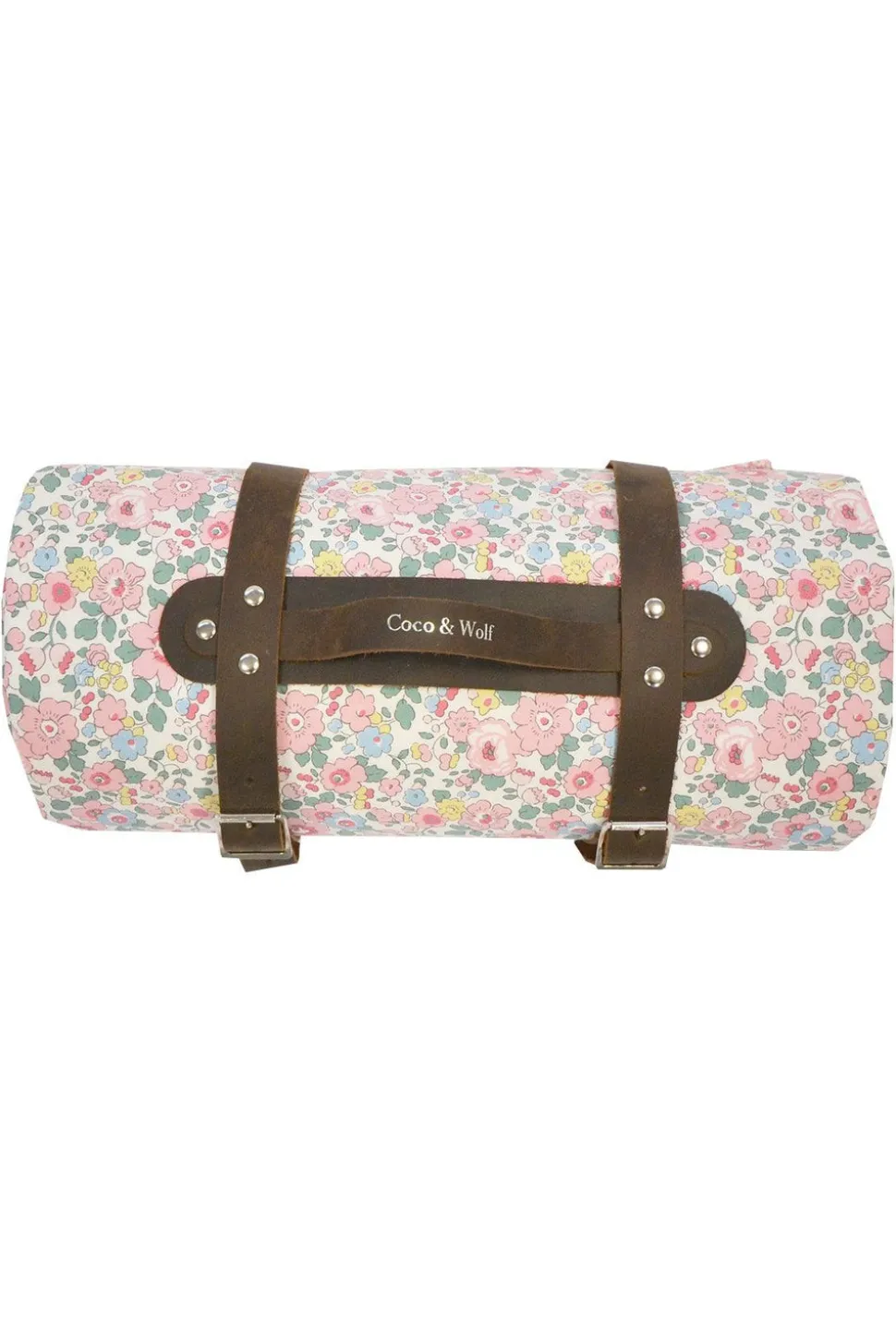Picnic Blanket Made With Liberty Fabric in Betsy Candy Floss & Mitsi Valeria Pink