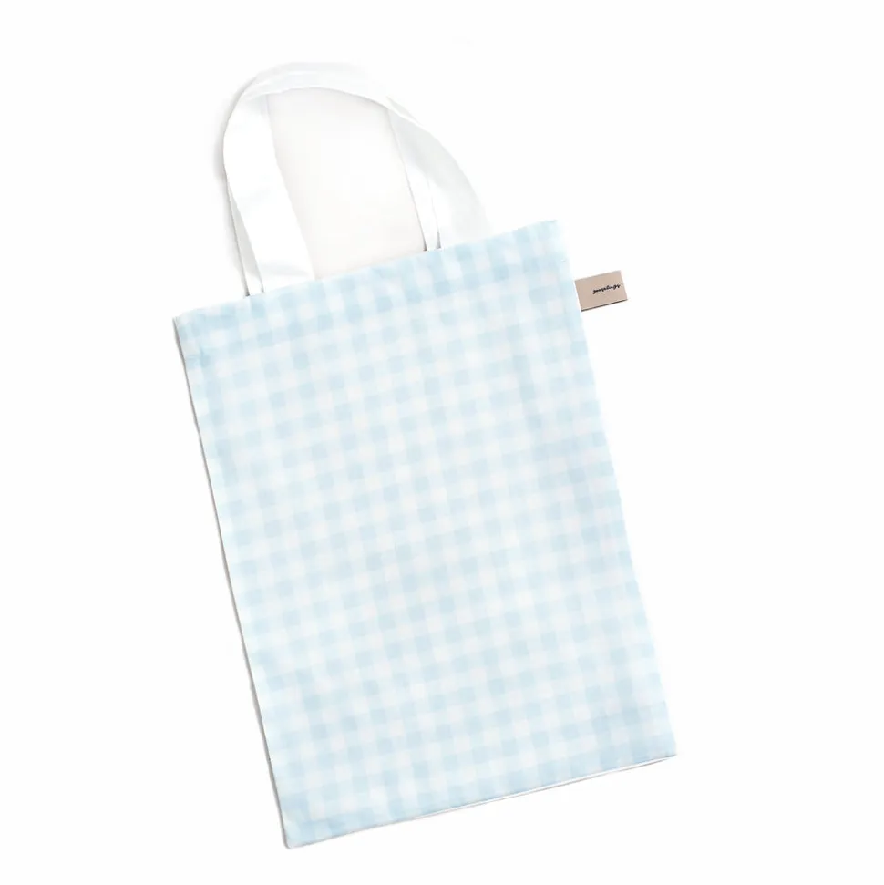 Picnic Gingham Baby Duvet in Blue