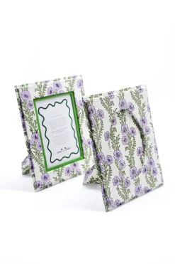 Picture Frame 4x6 in Circular Forget-Me-Not Purple