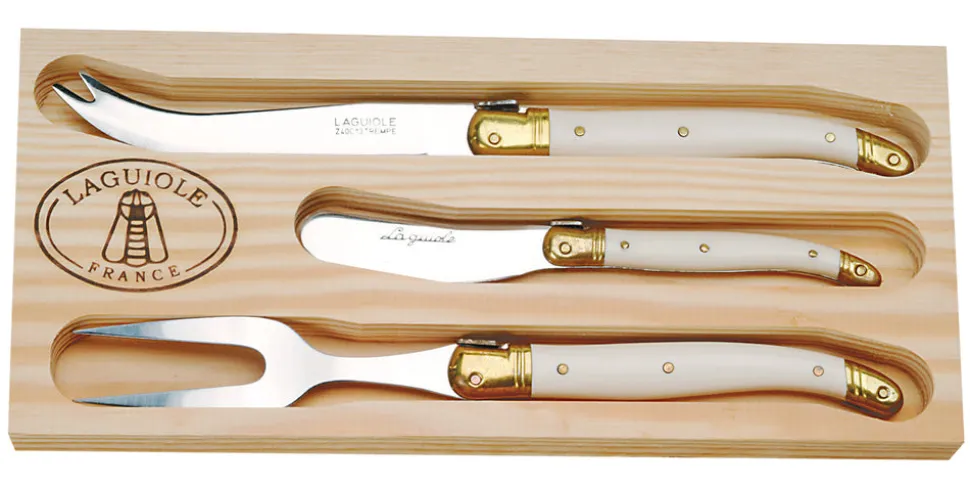 3-Piece Cheese Set Ivory