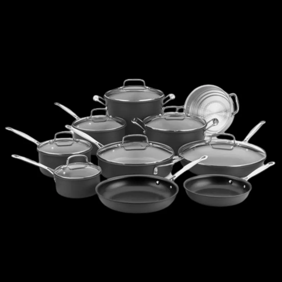 17-Piece Chef's Classic® Nonstick Hard Anodized Set in Black