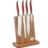 5-Piece Kitchen Knife Set in Red