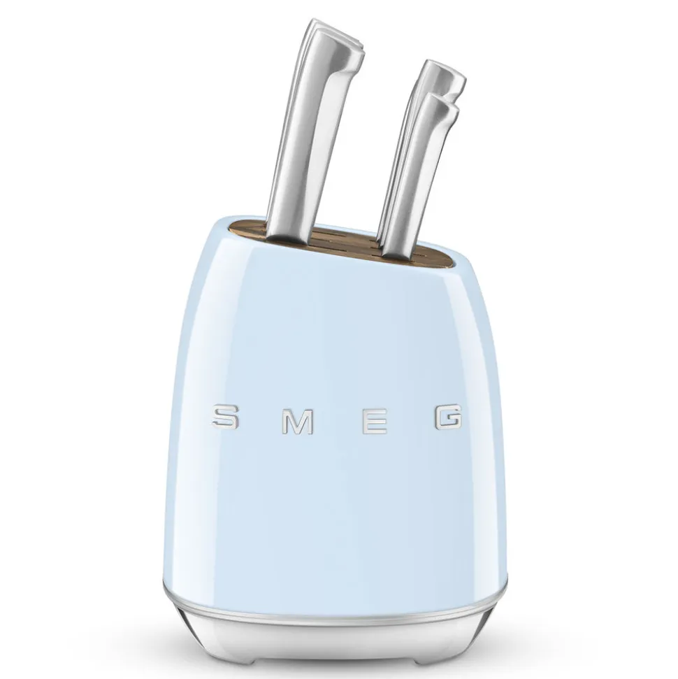 7-Piece Knife Block Set KBSF01 in Pastel Blue