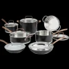 11-Piece Matte Black Elegance Set in Black