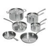 10-Piece Stainless Clad Cookware Set
