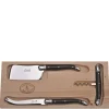3-Piece Wine & Cheese Set Black