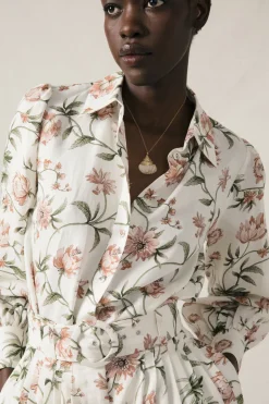 Pieta Blouse in Pink Peony