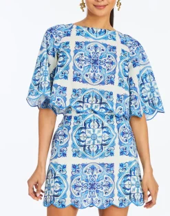 Pilar Scallop Mini Skirt