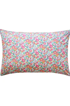 Pillowcase Made With Liberty Fabric in Betsy Deep Pink