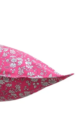 Pillowcase Made With Liberty Fabric in Capel Fuchsia