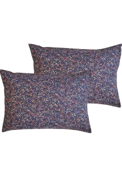 Pillowcase Made With Liberty Fabric in Donna Leigh Aubergine