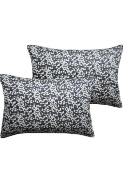 Pillowcase Made With Liberty Fabric in in Mitsi Charcoal