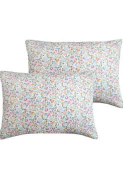 Pillowcase Made With Liberty Fabric in Betsy Grey
