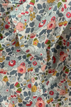 Pillowcase Made With Liberty Fabric in Betsy Grey