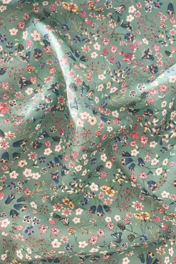 Pillowcase Made With Liberty Fabric in Donna Leigh Green