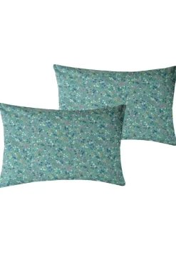 Pillowcase Made With Liberty Fabric in Donna Leigh Green