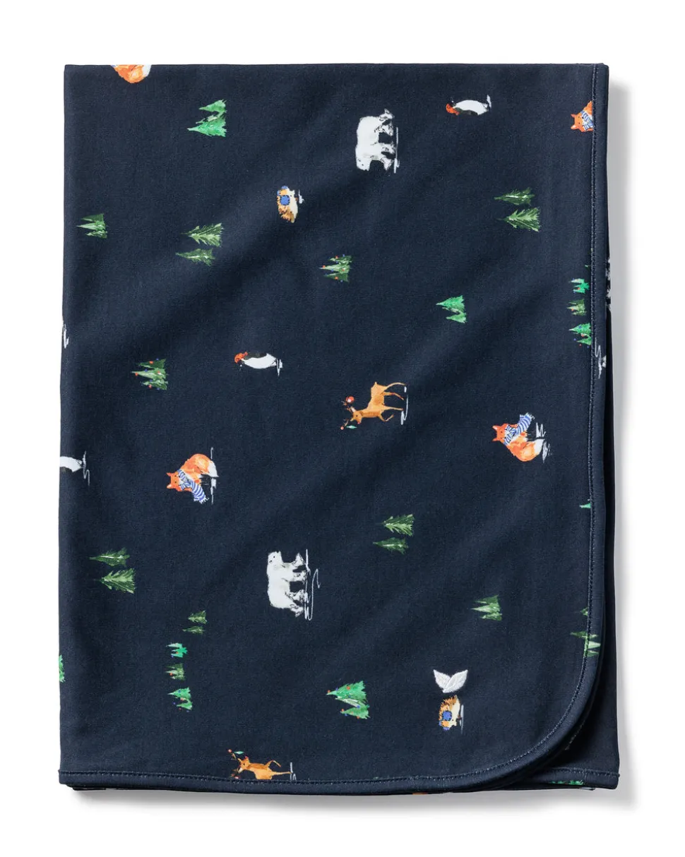 Pima Baby Blanket in Arctic Antics