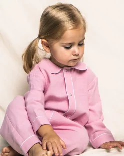 Pink Flannel Romper