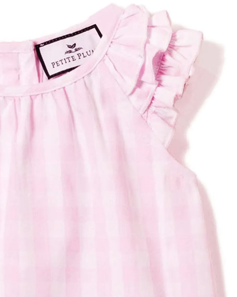 Pink Gingham Amelie Short Set