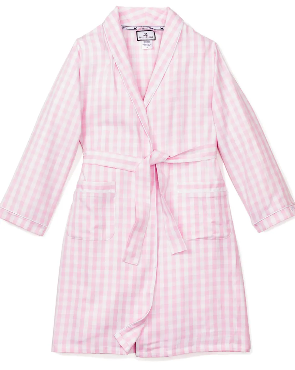 Pink Gingham Robe