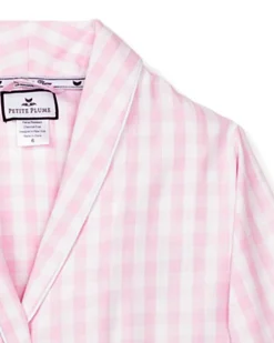 Pink Gingham Robe