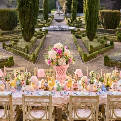 Pink Ikat Tablecloth