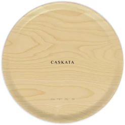 Pink Peony Large Round Birchwood Tray