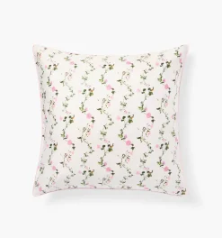 Pink Pond Floral Euro Sham